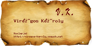 Virágos Károly névjegykártya